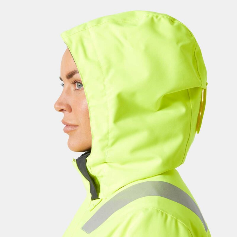 Women's Alna 2.0 Hi Vis Winter Insulated Jacket offers high visibility, comfort, and protection