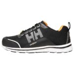 Oslo Aluminum-Toe Safety Shoes are breathable, lightweight, and stylish, offering safety and comfort for work with a modern design.