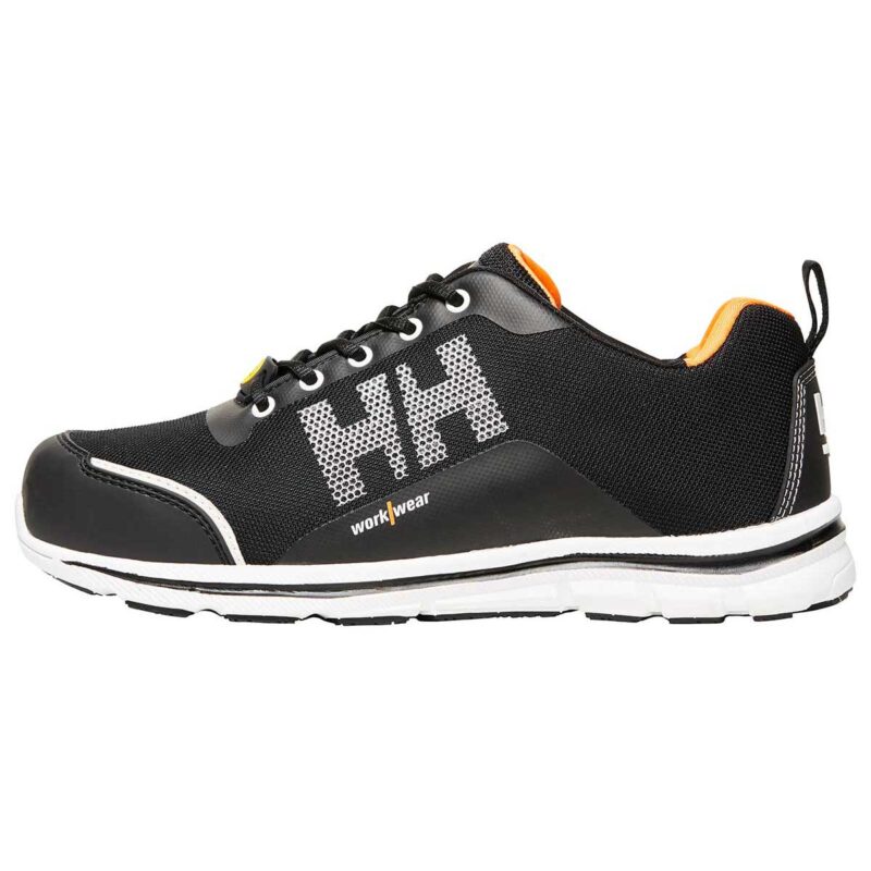 Oslo Aluminum-Toe Safety Shoes are breathable, lightweight, and stylish, offering safety and comfort for work with a modern design.